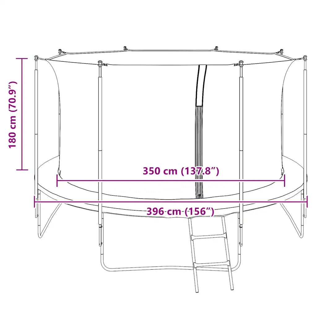 Rete di Sicurezza per Trampolino Rotondo 3,96 m CFW1261468