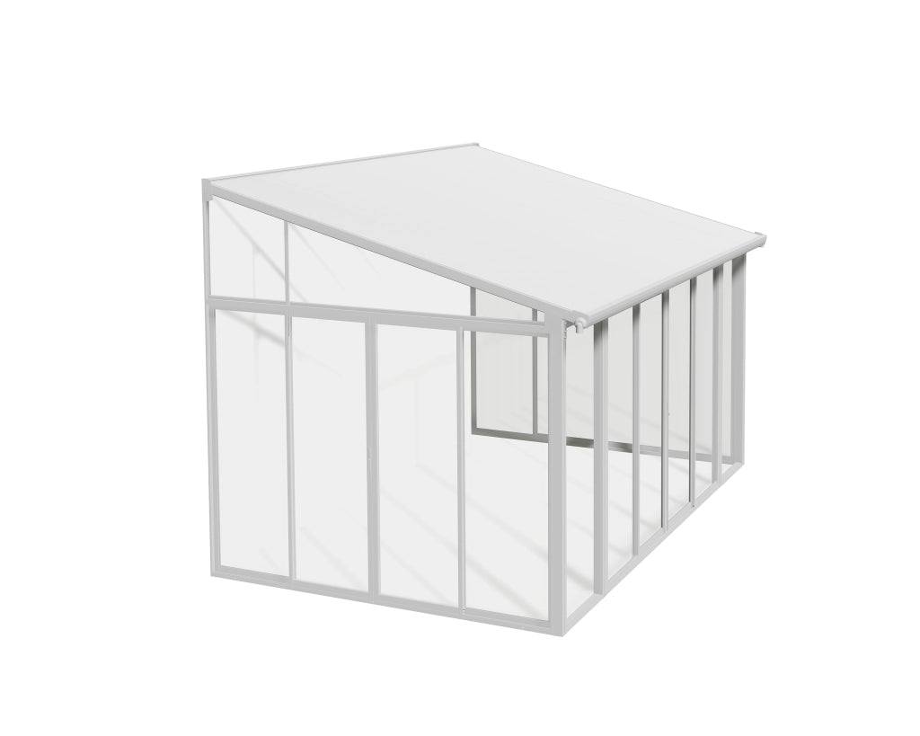 Pergola Chiusa in Alluminio San Remo 3X4.4 m Bianco