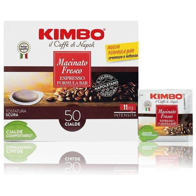 Kimbo 014403 capsula e cialda da caffè Cialde caffè Tostatura scura 50 pz