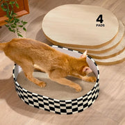 Krabbastro per Gatti, Cassetto con 4 Pannelli per Krabbare per Gatti, Pannelli per Krabbare per Gatti Reversibili in Cartone di Carta Rigida per Krabbare e Riposare, Protegge i Mobili, Ideale Regalo per Gattini, Grande