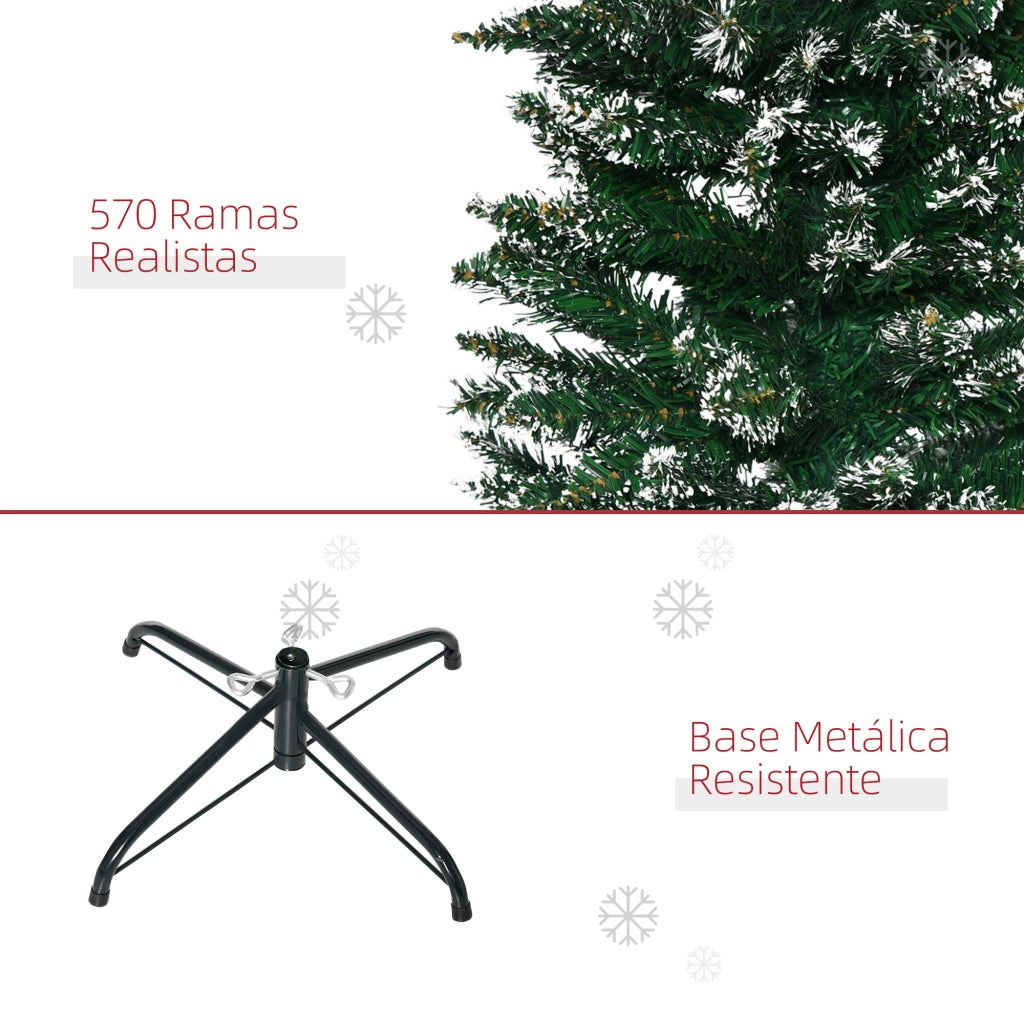 Albero di Natale Stretto ¨C zephmum ¨C Verde, Metallo, 190 cm
