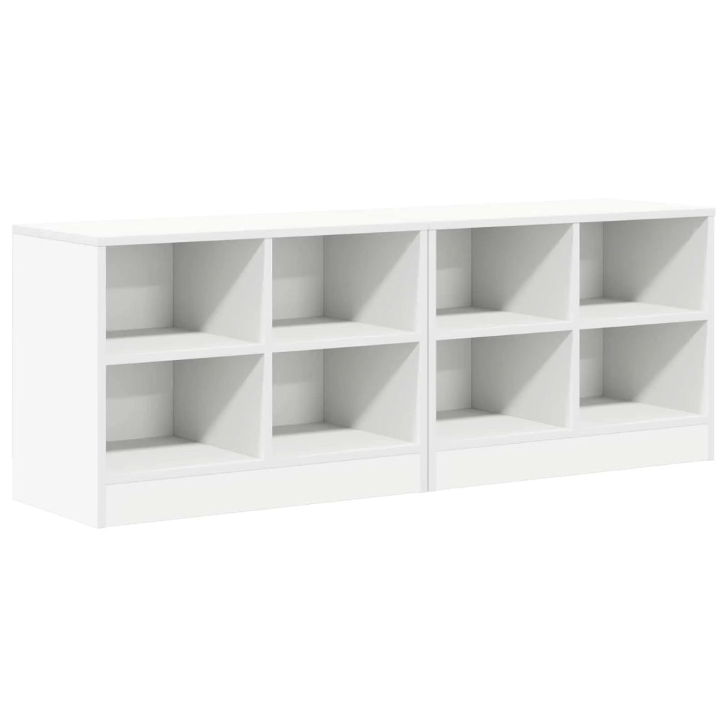 Armadietto per letto 2 pz Bianco 66 x 33 x 48 cm 893723