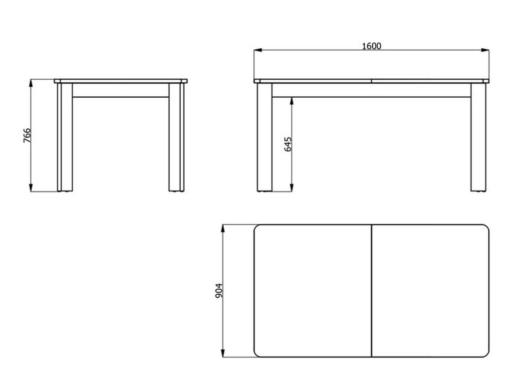 Colosimi, Tavolo Allungabile 8 Posti, 160x91x77h cm Marrone Noce