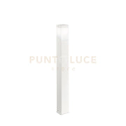 GES601- PALETTO BIANCO 1 LUCE ATTACCO E27 IP44 ALLUMINIO 100CM