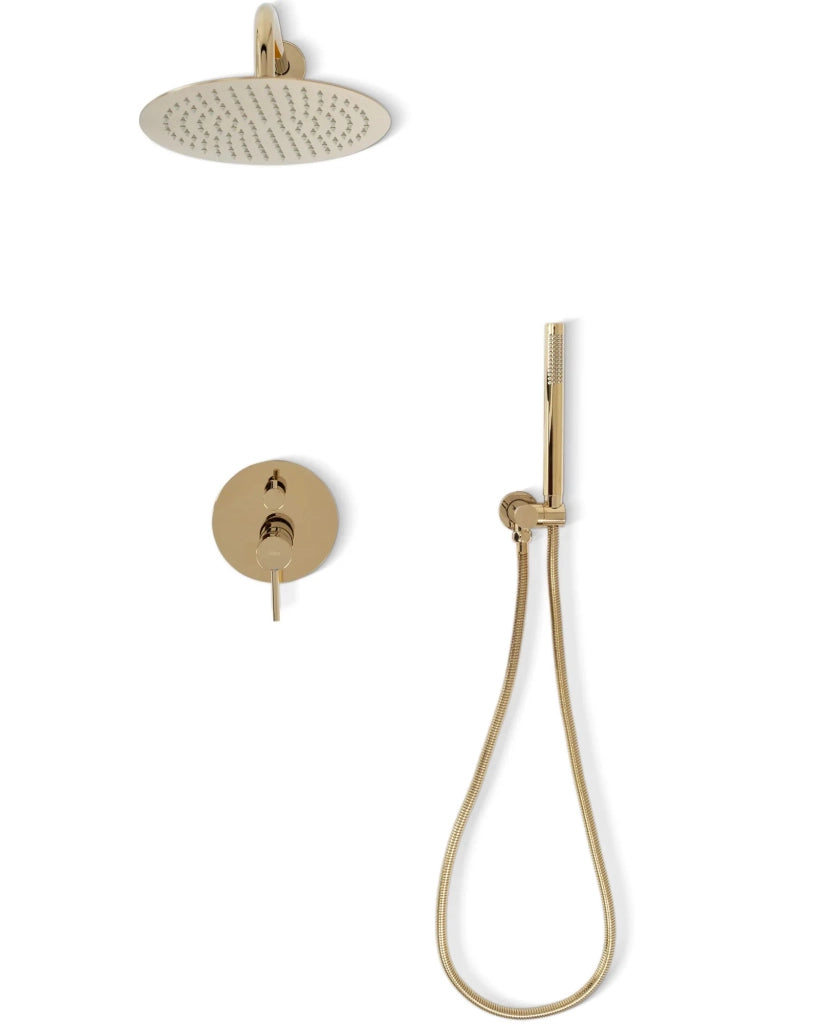 Set Doccia Da Incasso Rea Lungo L. Gold + Box