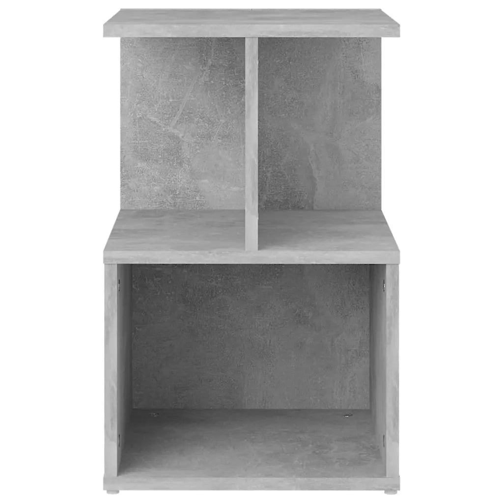 Comodini 2pz Grigio Cemento 35x35x55 cm in Legno Multistrato 806355