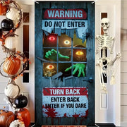 Decorazione da Parete per Feste Halloween grande dimensione 185 x 90 cm - resistente alle crepe - polyester - decorazione per porta per feste Halloween - design festivo - adatto per feste tematiche - Bandiera per Feste