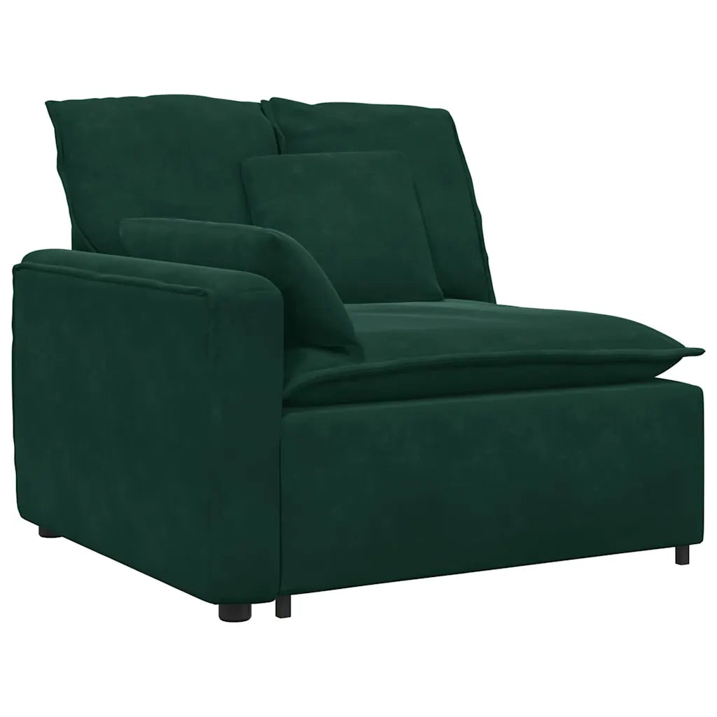 Modulo Terminale Bracciolo Divano Modulare con Cuscini 100 cm CFW9365184