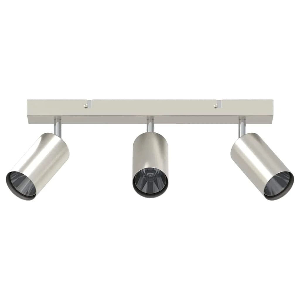 Faretto da soffitto orientabile moderno 38 x 5,5 x 16,5 cm in metallo nichelato 02_0058307