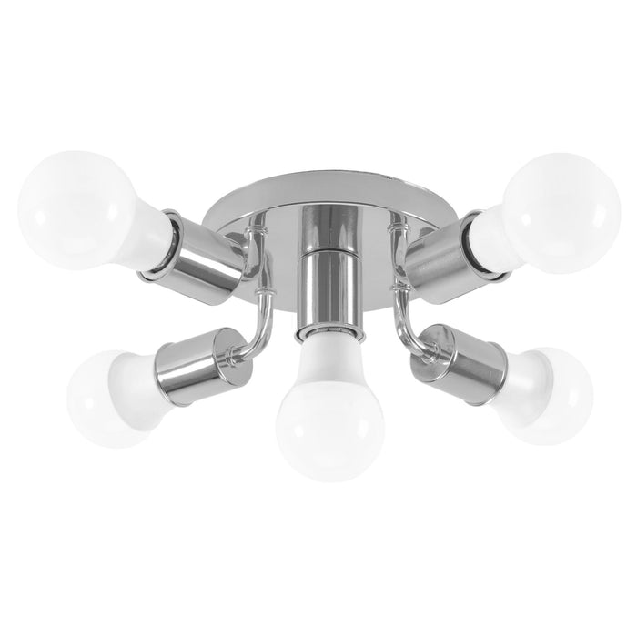 Plafoniera Riflettore Metallo APP707-5C Cromo