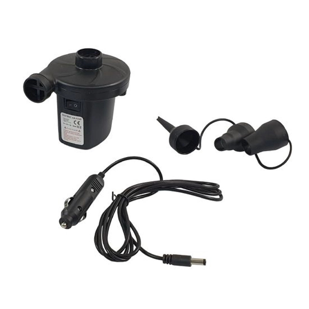 Trade Shop - Pompa Elettrica 12v Con Caricabatteria Accendisigari Per Auto Con 3 Adattatori 016975 -