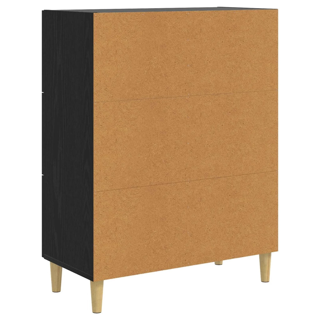 Credenza Rovere Nero 69,5 x 34 x 90 cm Legno ingegnerizzato 8009843