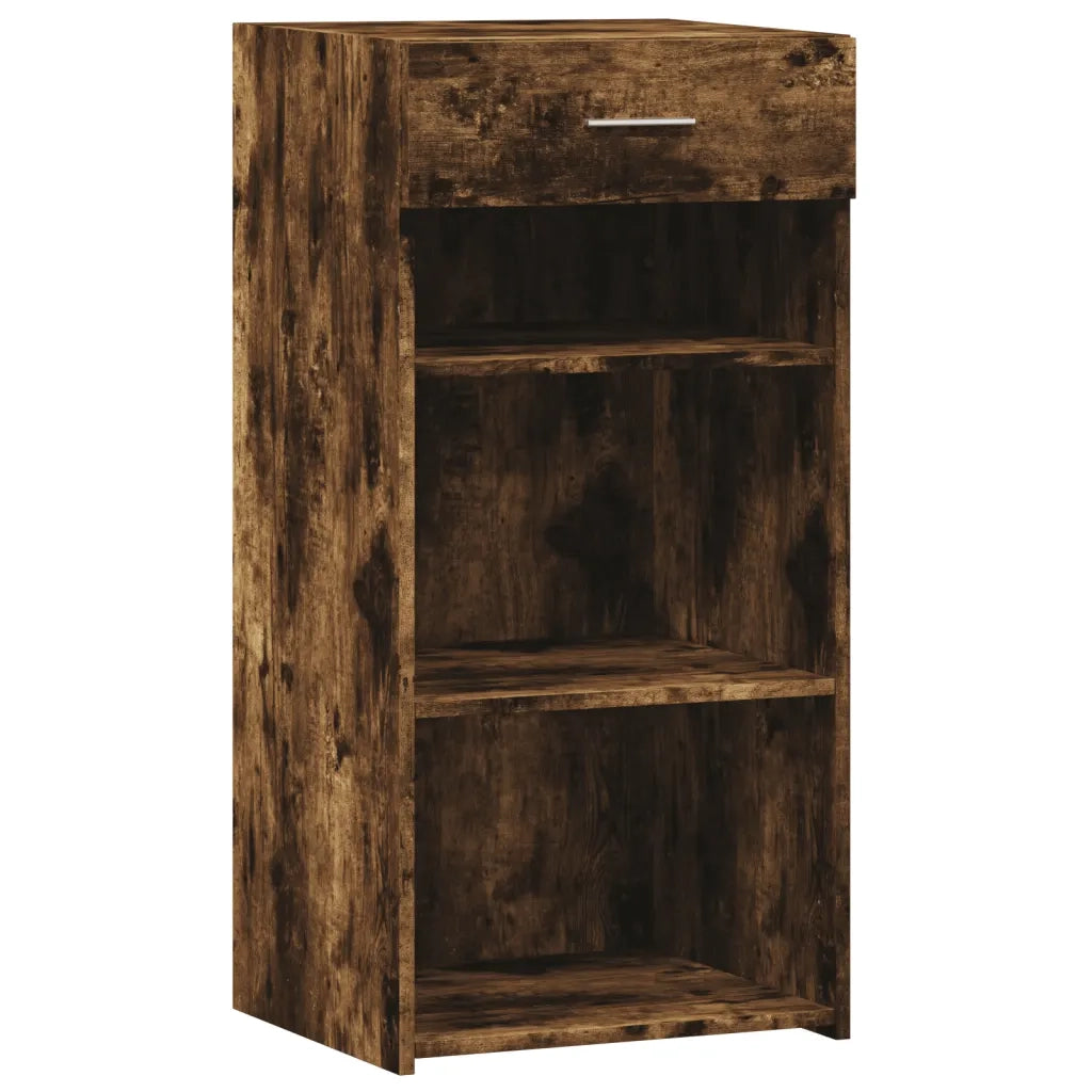 Credenza | Madia | Buffet da pranzo | Armadio da pranzo Rovere Fumo 45x42,5x93 cm in Legno Multistrato