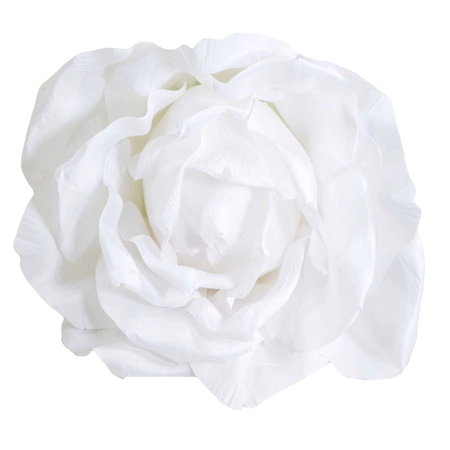 FIORE TESSUTO ROSA BIANCO DIAM 45X25H CM