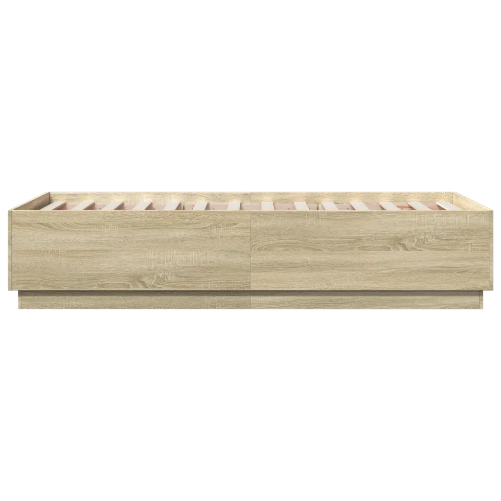 Giroletto Luci LED Rovere Sonoma 75x190 cm in Legno Multistrato