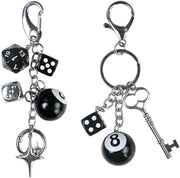 Accessori per tas e chiavi con viti, E 8, accessori da tasca retro con estetica accattivante per borse, tasche e chiavi, accessori per chiavi personalizzati per signore e signore