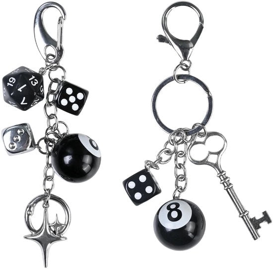 Accessori per tas e chiavi con viti, E 8, accessori da tasca retro con estetica accattivante per borse, tasche e chiavi, accessori per chiavi personalizzati per signore e signore