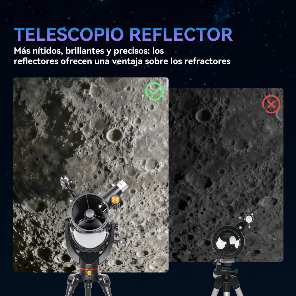 Telescopio Astronomico a Riflessione ¨C zephmum ¨C Apertura 114mm con Treppiede e Borsa