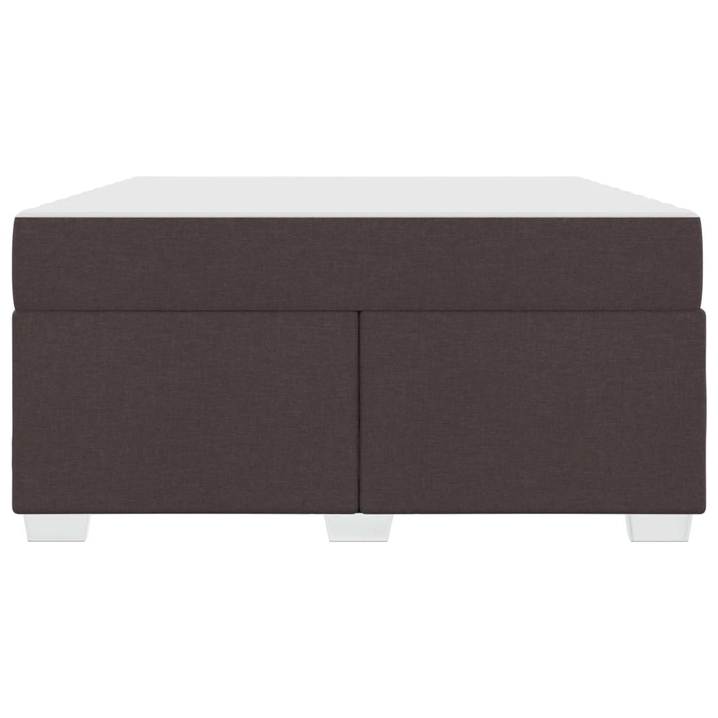 Struttura del letto Marrone Scuro 160 x 200 cm Tessuto
