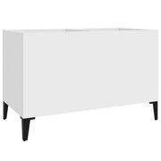 Mobile porta dischi classico e funzionale per soggiorno 74,5 x 38 x 48 cm legno bianco 02_0049207
