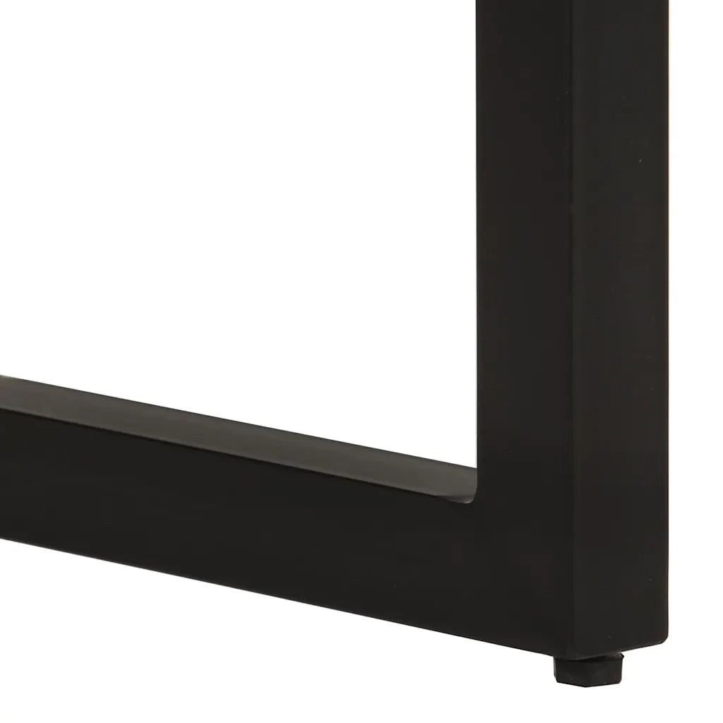 Tavolo Consolle | Tavolo d'Ingresso 110x35x76 cm in Legno Grezzo Massello di Mango