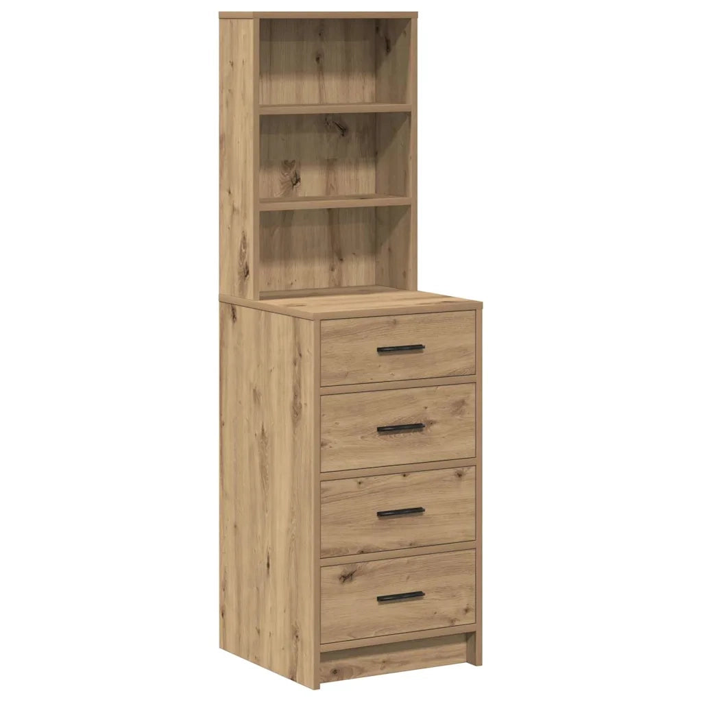 vidaXL Credenza rovere artigianale 40 x 41 x 135 cm Legno multistrato