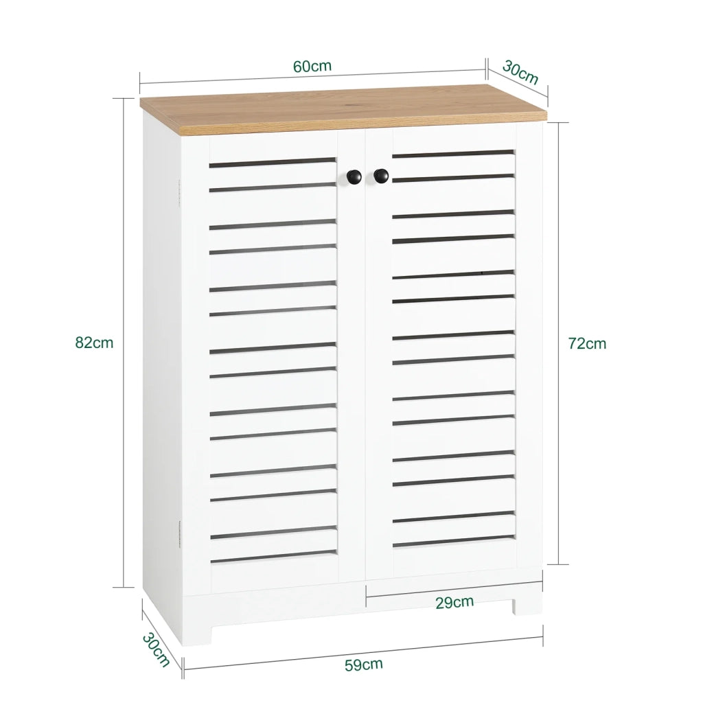 Mobiletto Soggiorno Credenza Cucina Armadio Bagno Libreria Scaffale Mobiletto Multiuso Consolle BZR41-W