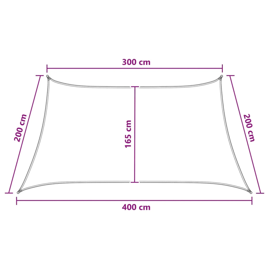 Telo Ombra Blu e Bianco 3 / 4 x 2 m HDPE 42032921
