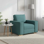 Poltrona Divano-Divano Sedia Verde Scuro 100x78x84 cm Tessuto
