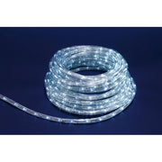 Tubo Luminoso con Luci Led Natalizio da Esterno 8 Funzioni Colore: Bianca, Formato: 50 m
