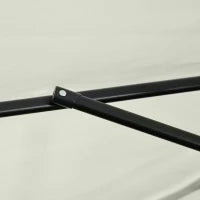 Ombrellone Semicircolare per Parete da Terrazza e Giardino con Manovella, 2.5x2.3m, Crema