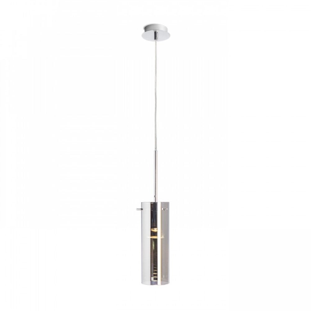 Lampadario Lampada SANSSOUCI I a sospensione vetro cromato 230V E27 42W