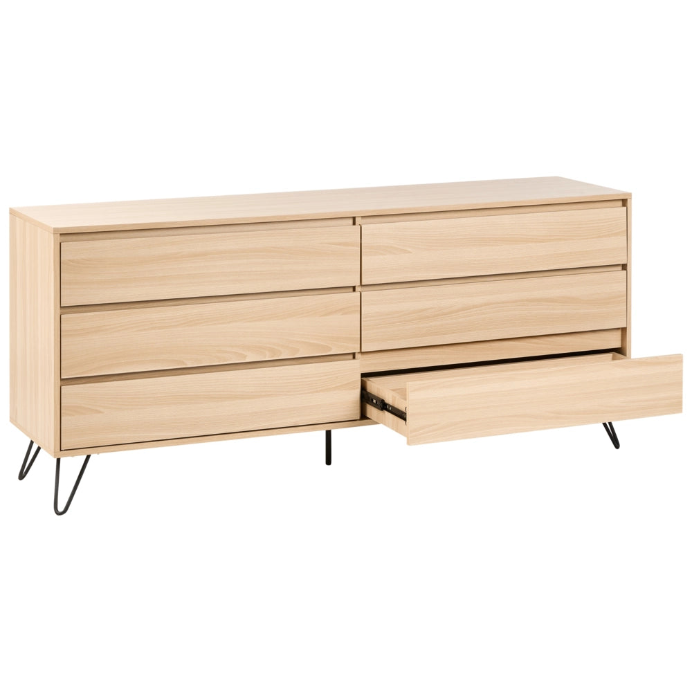 Cassettiera armadio credenza 6 cassetti stile minimalista camera da letto soggiorno