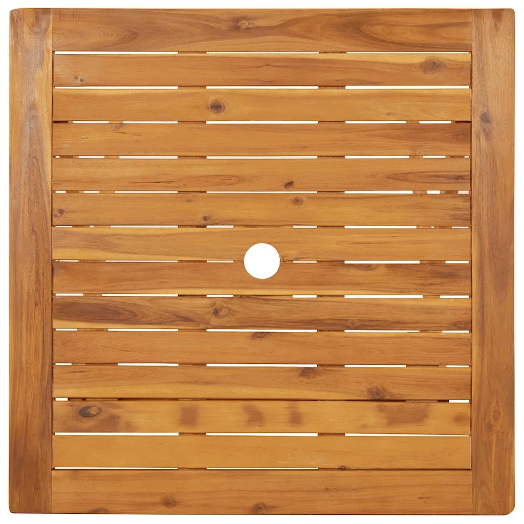 Tavolo da Giardino | Tavolino da esterno Pieghevole 70x70x75 cm in Massello d'Acacia