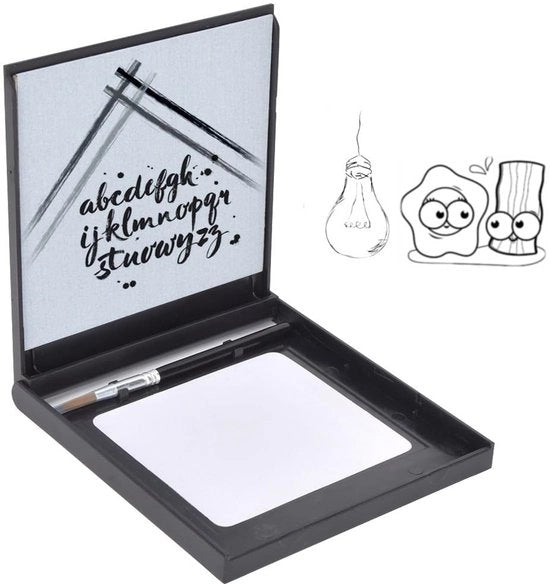 Set di tavola per artisti - Penna a pennello per acqua - Materiale riciclabile - Quaderno di schizzo senza inchiostro - Buddha zen - Pittura - Relaxamento - Meditazione - Disegno