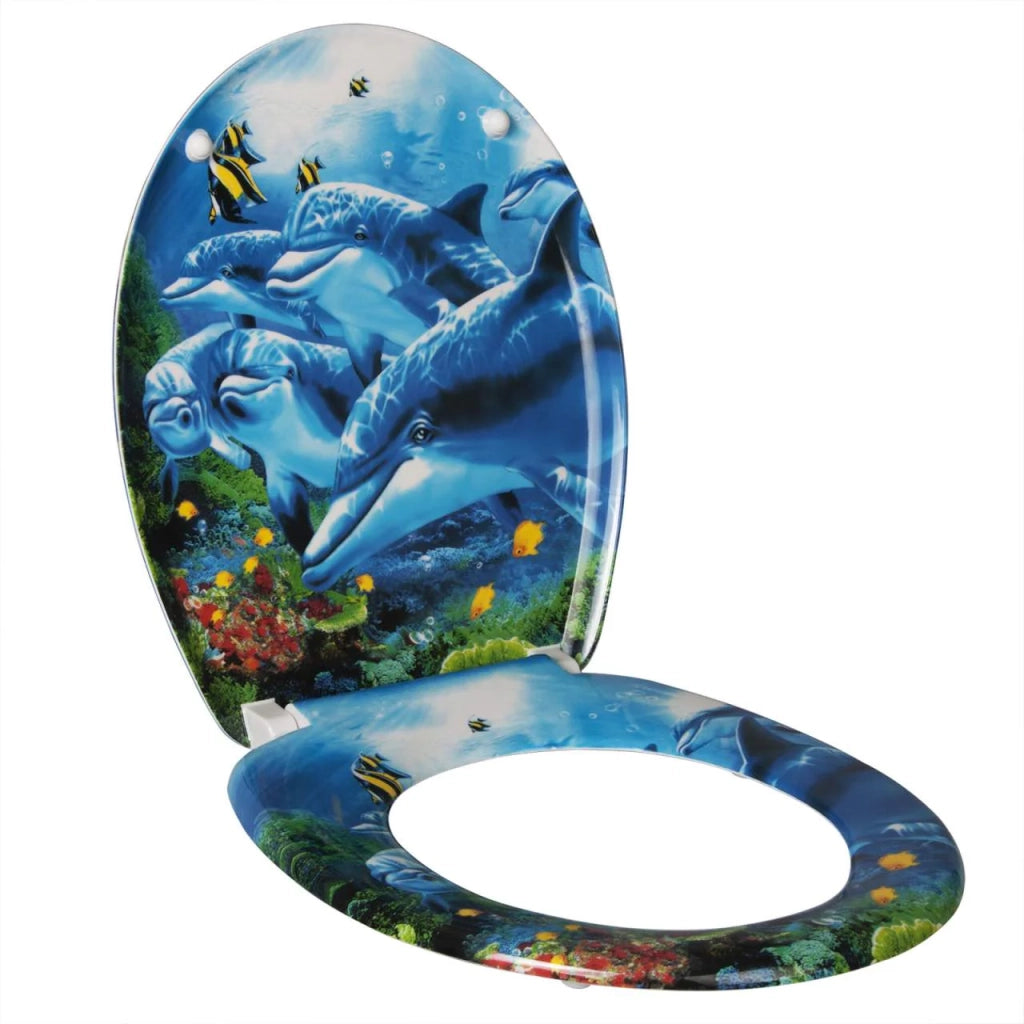 Sedile WC in Duroplast con abbassamento automatico delfino 19_0000673