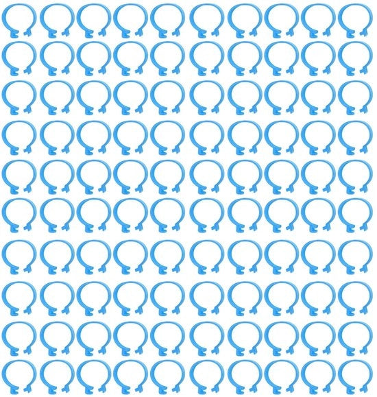 Anelli per polli 100 pezzi - Anelli per polli, anatre e oche - Materiale PP - Adatti per polli, anatre e oche - Duraturo - Anelli di identificazione per polli - Anelli per polli