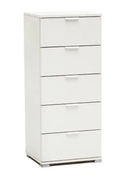 Cassettiera 5 cassetti bianco già montato L45 H103 P40