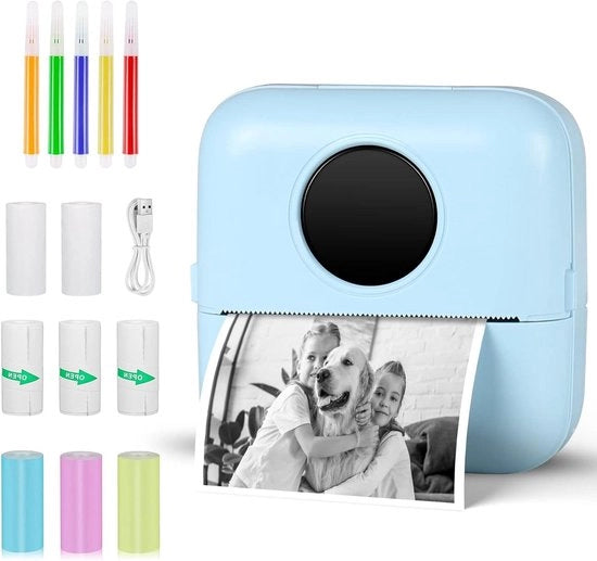 Stampante fotografica portatile - stampante fotografica mini wireless per foto e messaggi