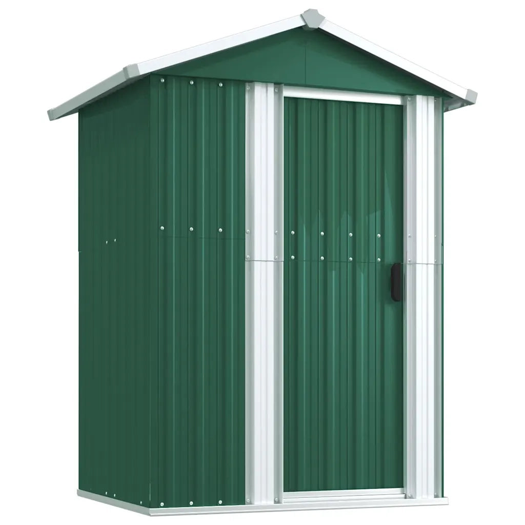Capanno da Giardino Verde 126x97,5x177 cm Acciaio Zincato 316233