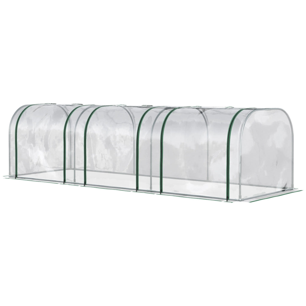 Serra a Tunnel ¨C zephmum ¨C PVC Trasparente Acciaio 295x100x80 cm