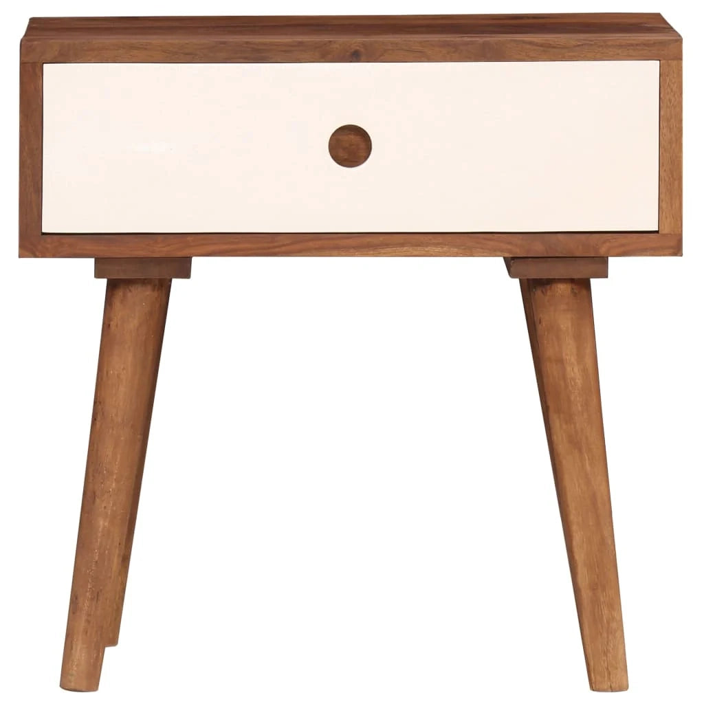 Comodino cassettiera mobili per camera da letto legno massello di sheesham 45 x 30 x 45 cm 1402132