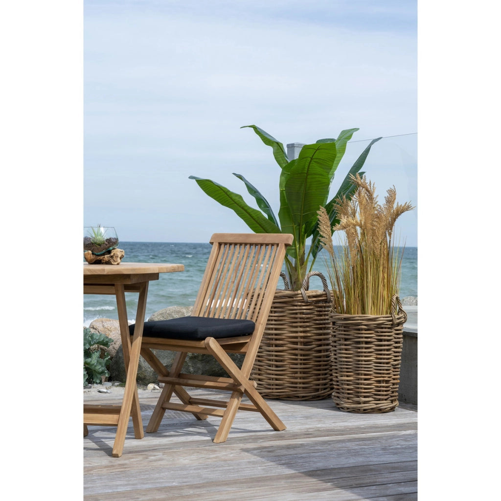 Set di 2 Sedie da Giardino Toledo, Marrone, Legno, 62x46x89 cm