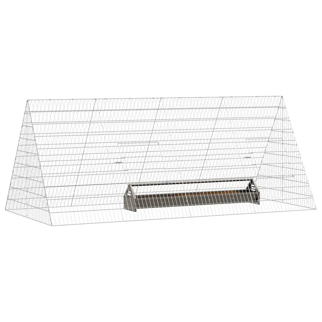 Gabbia per polli Argento 215 x 100 x 85 cm Acciaio zincato