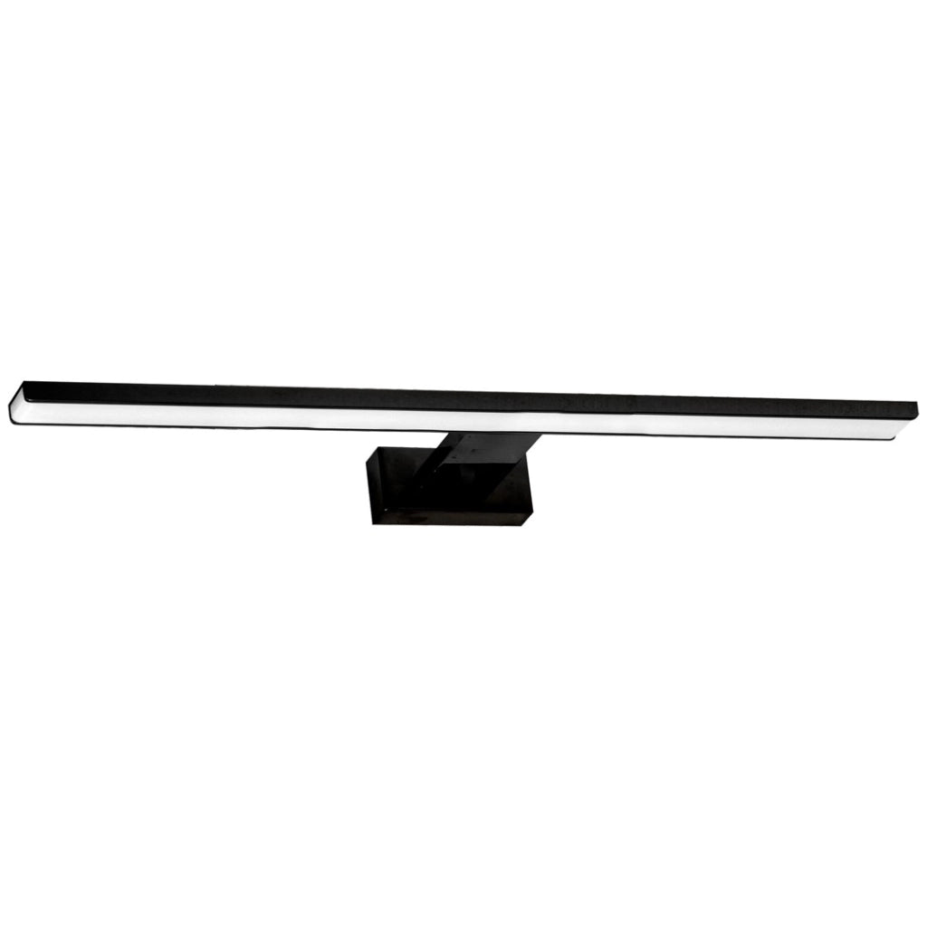 Applique LED Milagro Shine 15W 1050lm 4000K IP44 nera 80cm