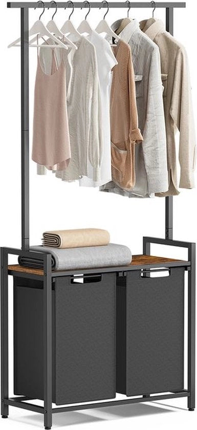 vasca da bagno 2 x 46 litri con corda per abbigliamento e piastra 73 x 33 x 177 cm