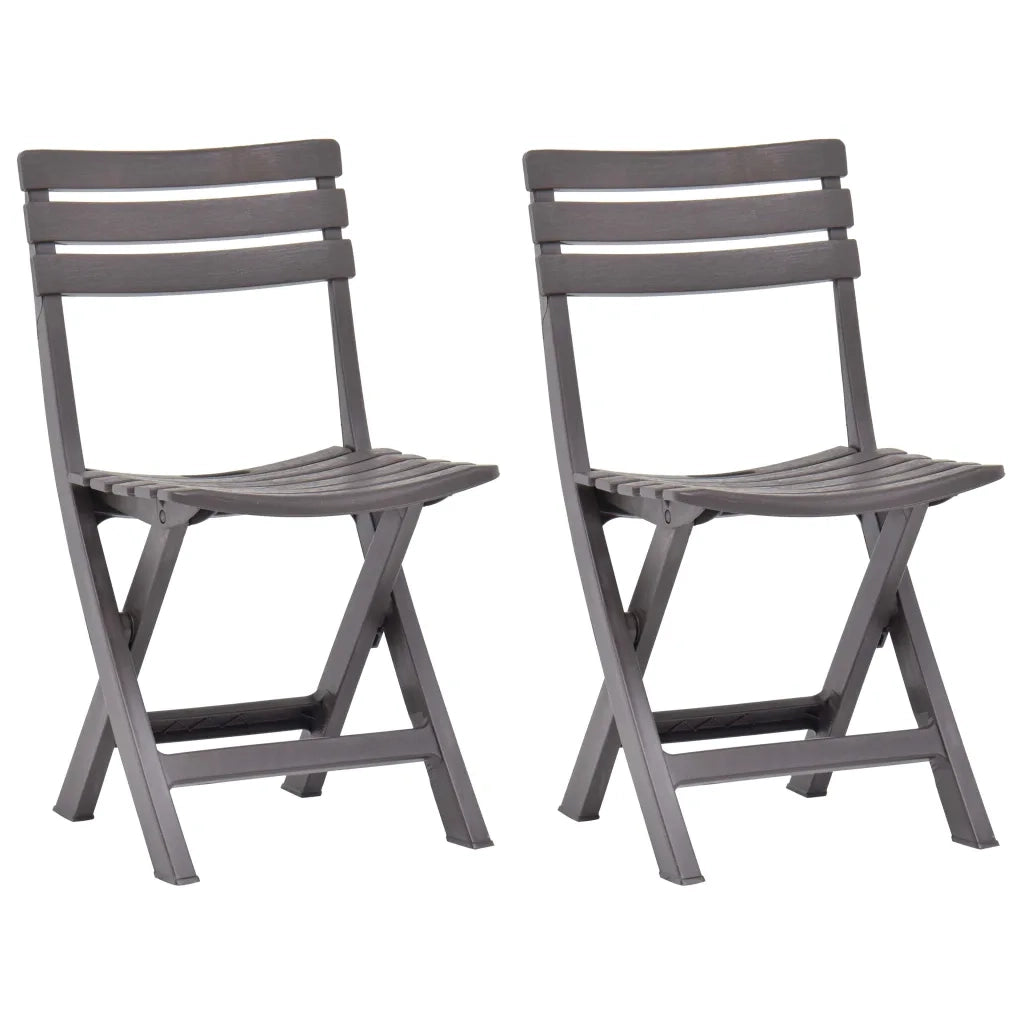 Sedie da Giardino Pieghevoli 2 pz in Plastica Moca cod mxl 6100