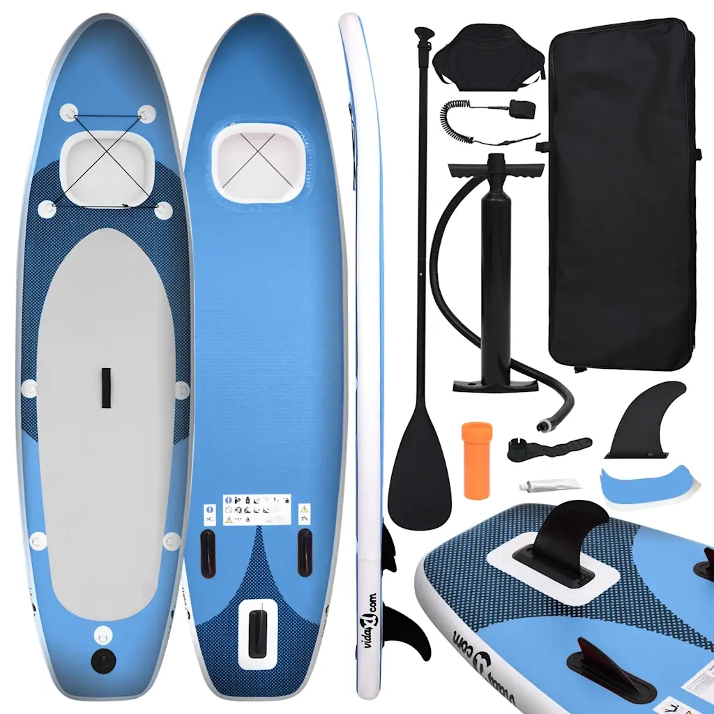 Set Tavola SUP Gonfiabile Blu Mare 300x76x10 cm cod mxl 68760