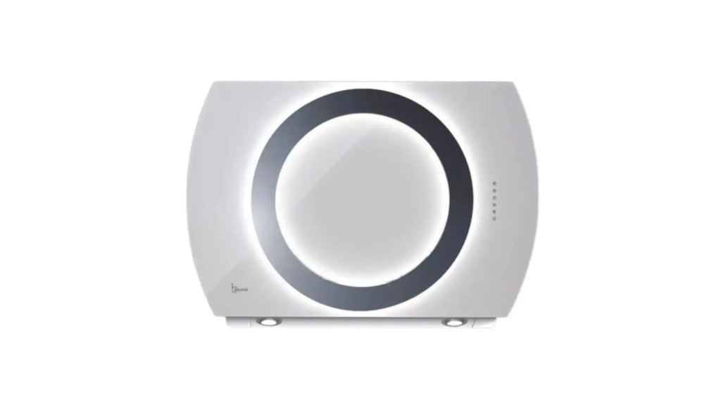 Cappa a parete NIMA cm 90 - vetro Bianco - 800 m3/h