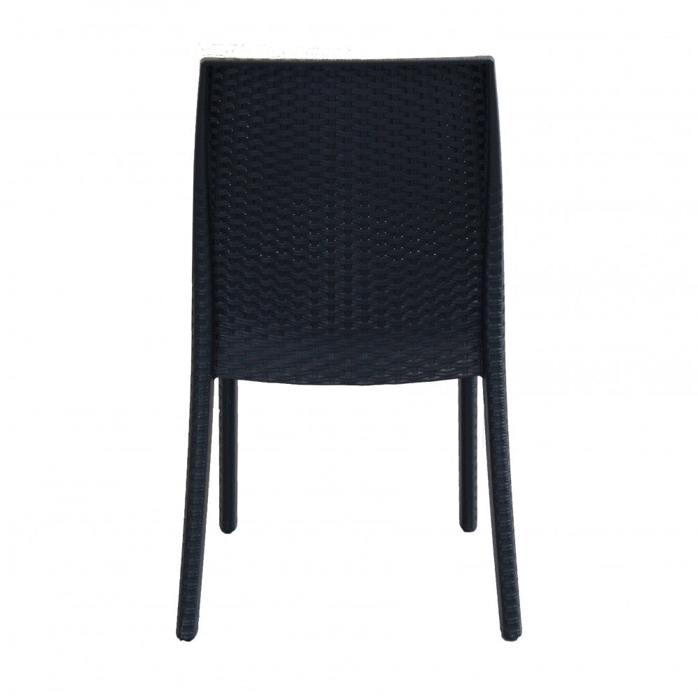 Sedia da Giardino Virginia 47x59x86 h cm in Wicker Antracite